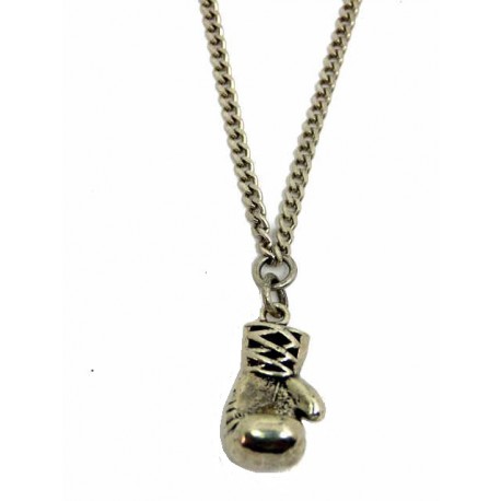 Collar de plata con colgante en forma guante de boxeo Collar de plata con colgante en forma guante de boxeo