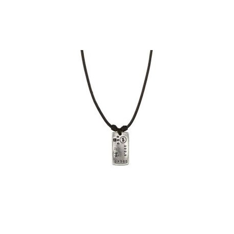 Collar cuero colgante rectangular Collar cuero colgante rectangular
