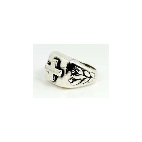 Bague celtique homme avec croix gothique