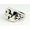 Bague celtique homme avec croix gothique