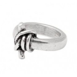 Bague pour homme en argent avec noeud