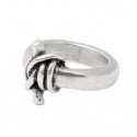 Herren Silberring von UNOde50 mit Knoten