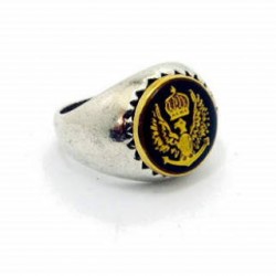 Bague celtique homme avec emblem