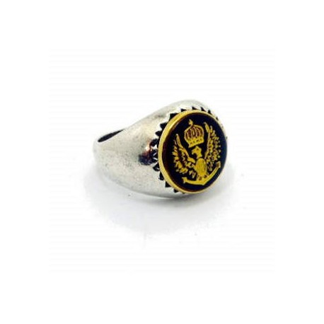 Bague celtique homme avec emblem