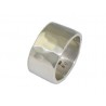 Hammered silver ring
