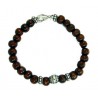Pulsera con cuentas de madera marron