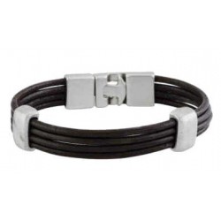 Braunes Lederarmband fuer Maenner