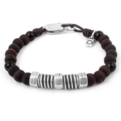 Armband Dunkelbraune Keramikperlen