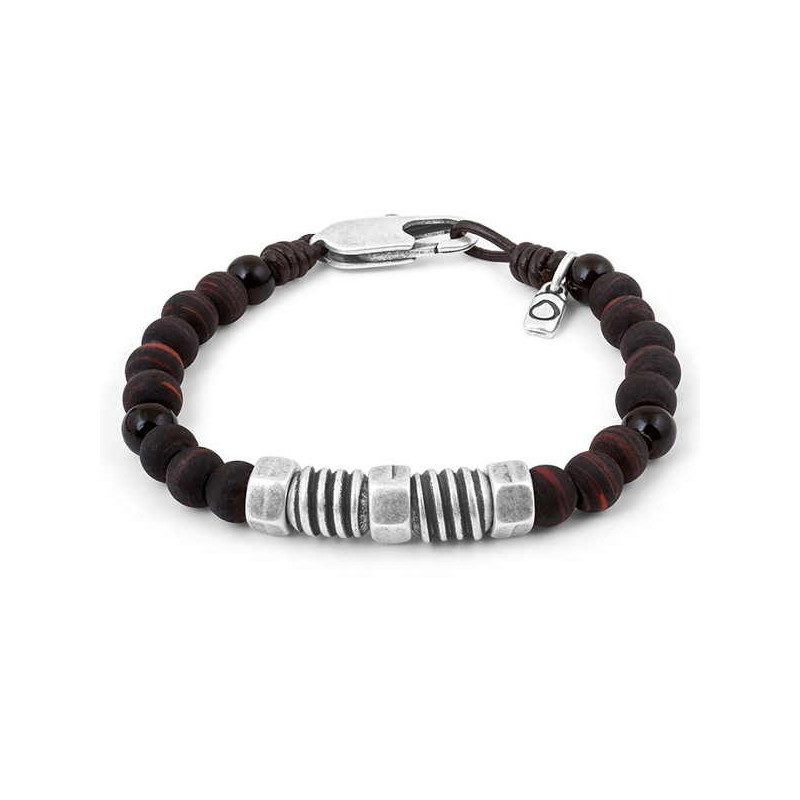 Armband Dunkelbraune Keramikperlen