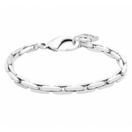 Pulsera eslabones enredado de plata