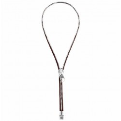 Brown Zipper Necklace