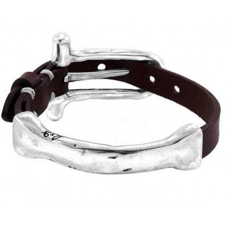 Silver Bar Leather Bracelet Silver Bar Leather Bracelet