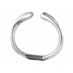 Bracelet en argent avec fermeture à ressort