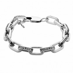 Chain Link Bracelet Carpe Diem