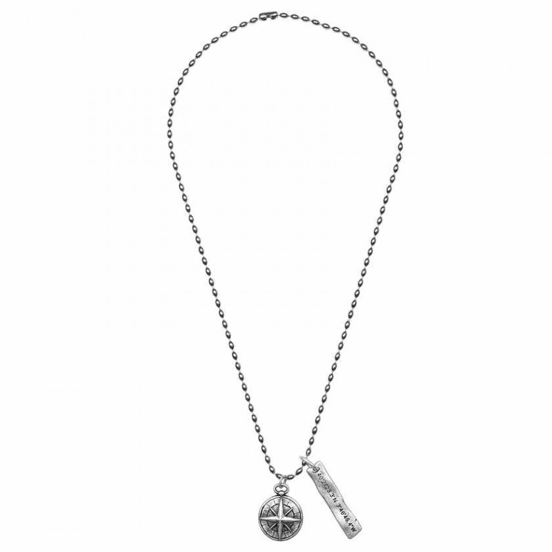 Colgante Brujula Plata