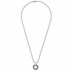 Mens Silver Necklace Carpe Diem