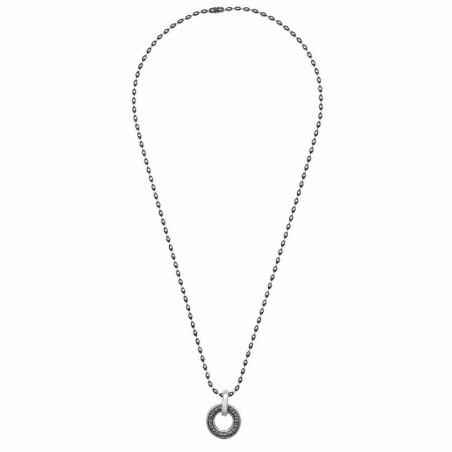 Mens Silver Necklace Carpe Diem