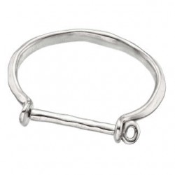 Horseshoe silver cuff bracelet