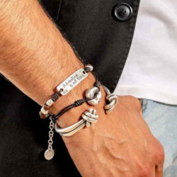 Bracelet Jonc Argenté avec...