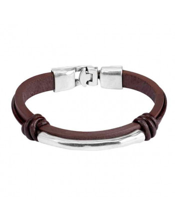 Pulsera de piel con tubo