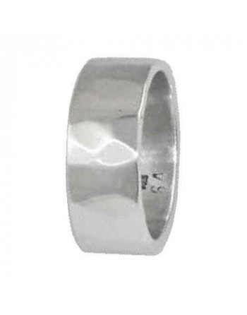 Sterling silver hammer ring