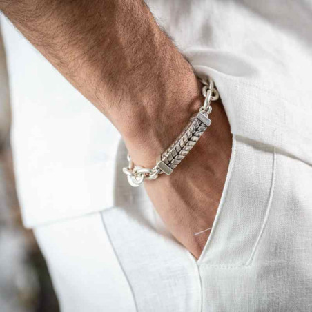 Gliederketten Silberarmband Charm