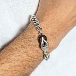 Pulsera Cadena Eslabones Barbadas