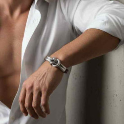 Bracelet Nœud Argenté